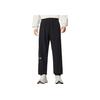 Li Ning Sports Lifestyle Series Loose Fit Cuffed Versatile Mid Waist Simple Casual Pants Men bottoms Black AKLVC21-2
