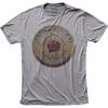 T-shirt Grateful Dead American Beauty da Uomo Licenziata Rock N Roll Band Tee Grigia