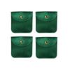 Soft Velvet Jewelry Pouch With Snap Button Mini Storage Bag For Earrings Rings Necklaces Luxury Jewelry Packaging Organizer