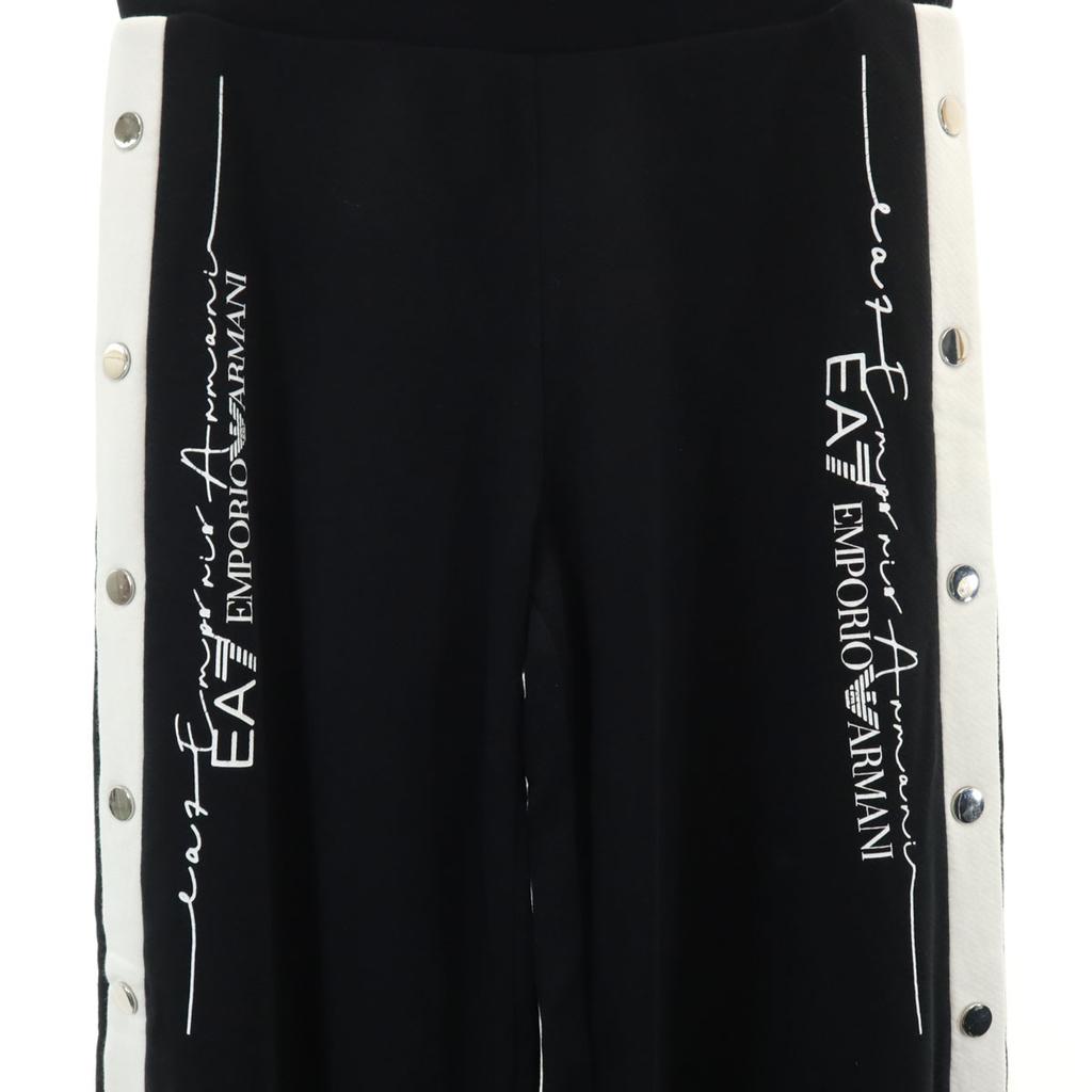 Emporio Armani Wide Pants S Black Sweat Women Used