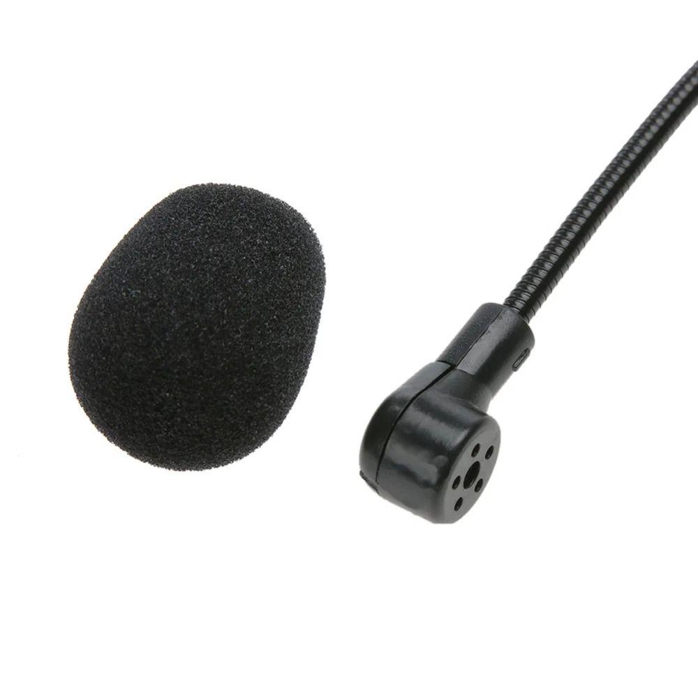 New Portable Wired Microphone Head-mounted 3.5mm Plug Headset Microphone Video Recording Flexible Speech Headset Mic