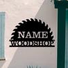 Custom Garage Emblem, Wooden Workshop Metal Wall Decor, Father's Day Gift, Custom Sign, Wall Sculpture