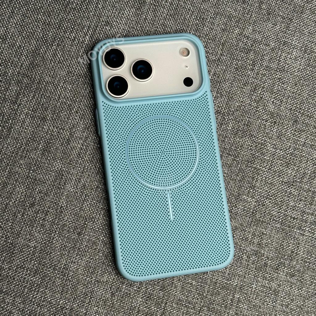 Magnetic Attraction Heat Dissipation Is Suitable for Apple 17promax Mobile Phone Case Iphone17 Ultra-thin 16 Breathable 15 Protective Case