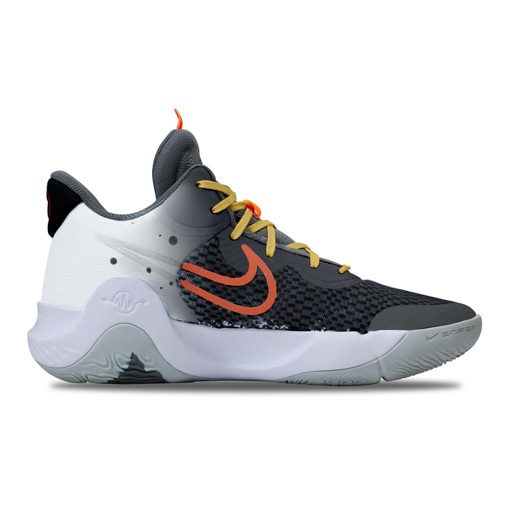 Nike KD Trey 5 IX Cushioning Abrasion Resistant Impact Resistant Super Light Mid Top Basketball Shoes Unisex Gray Black CW3402-011(Team529-SWAGGY)