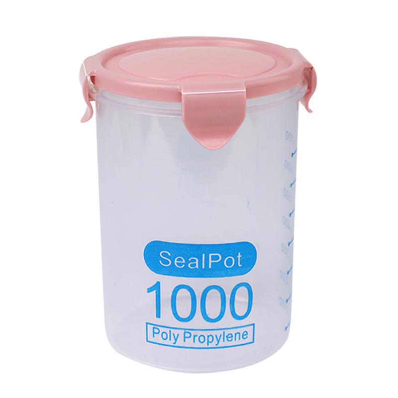 Airtight Food-Grade Plastic Storage Jar for Grains, Snacks, and Milk Powder