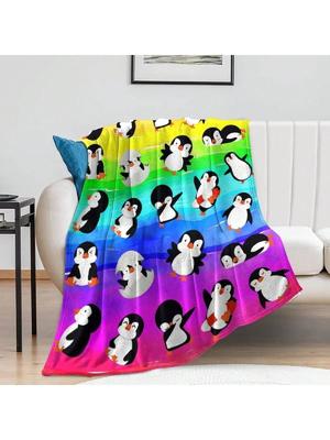 Animal Penguin Blanket Ultra Soft Cute Penguins Throw Blankets Lightweight Art Adult Bedding For Gifts Travel