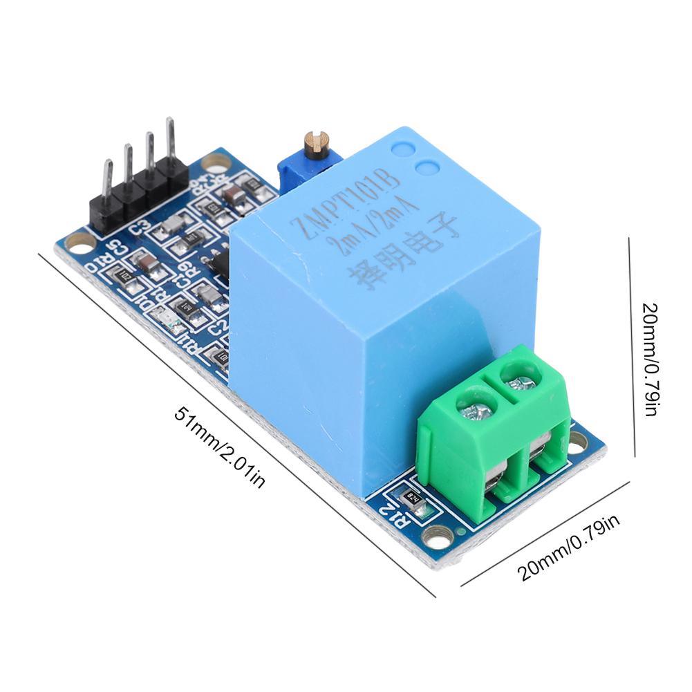 ZMPT101B Active Voltage Transformer Module Single Phase Active Output AC Voltage Sensor Board 5-30V for Household Appliances