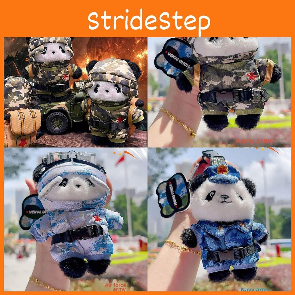 Panda Army Navy Plush Keyring Embroidered Details Enthusiasts Animal