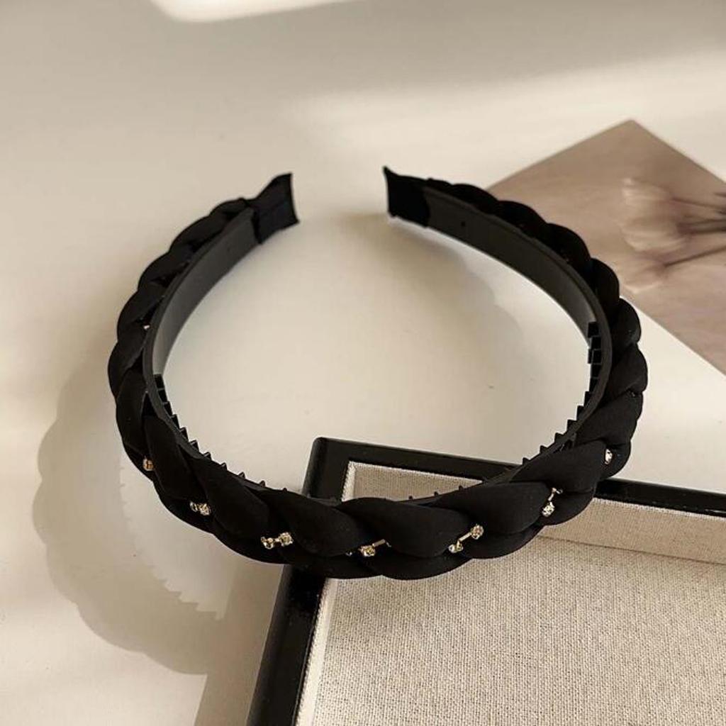 PROLY New Fashion Headband For Women Narrow Side Braided Turban Summer Casual Headwear Girls Hair Accessories