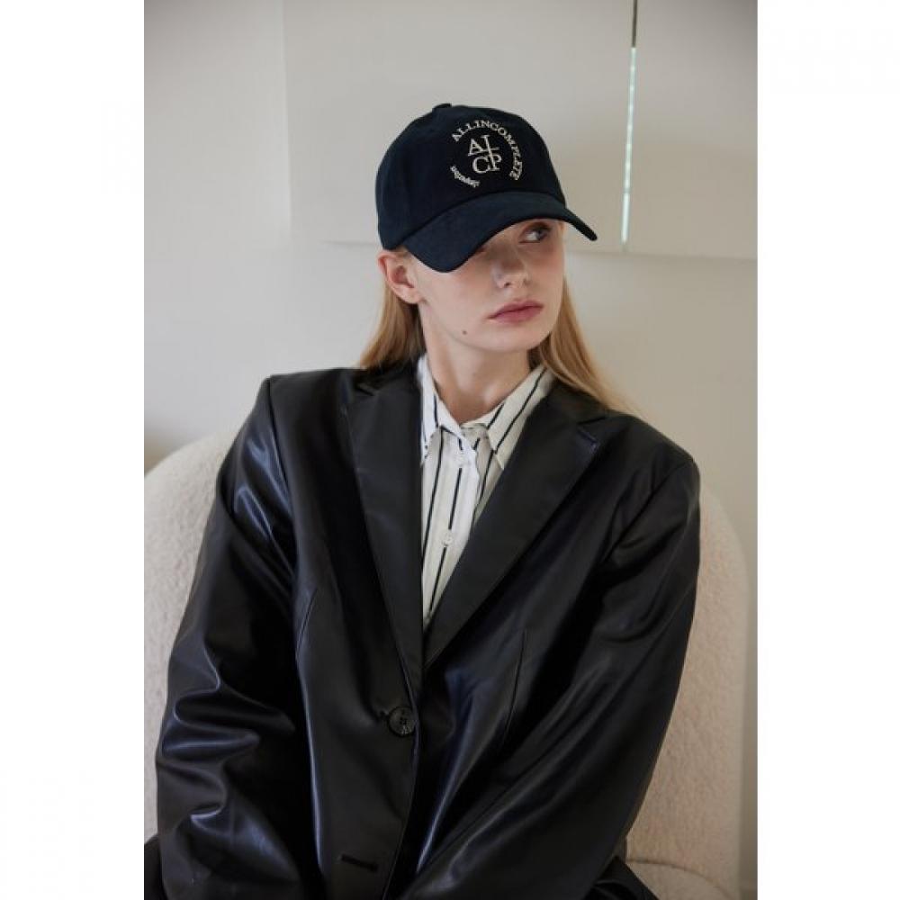 Allincomplete Black Round Logo Ballcap