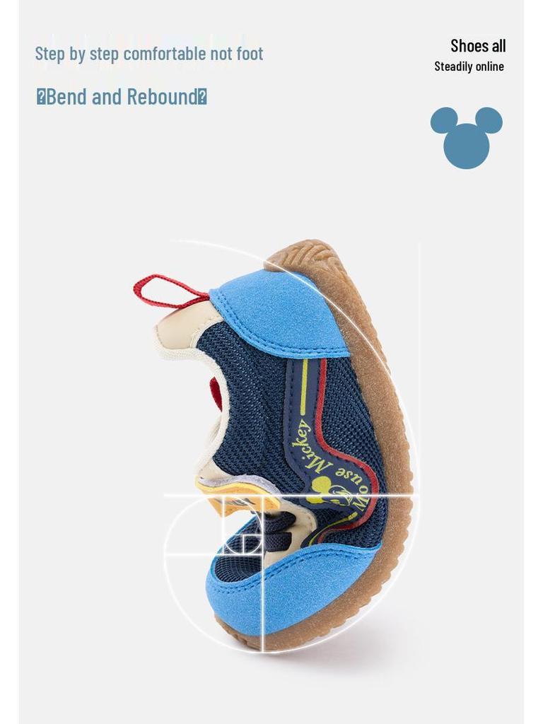 Disney Soft Sole Non-Slip Pink Baby Girl Shoes for Toddlers