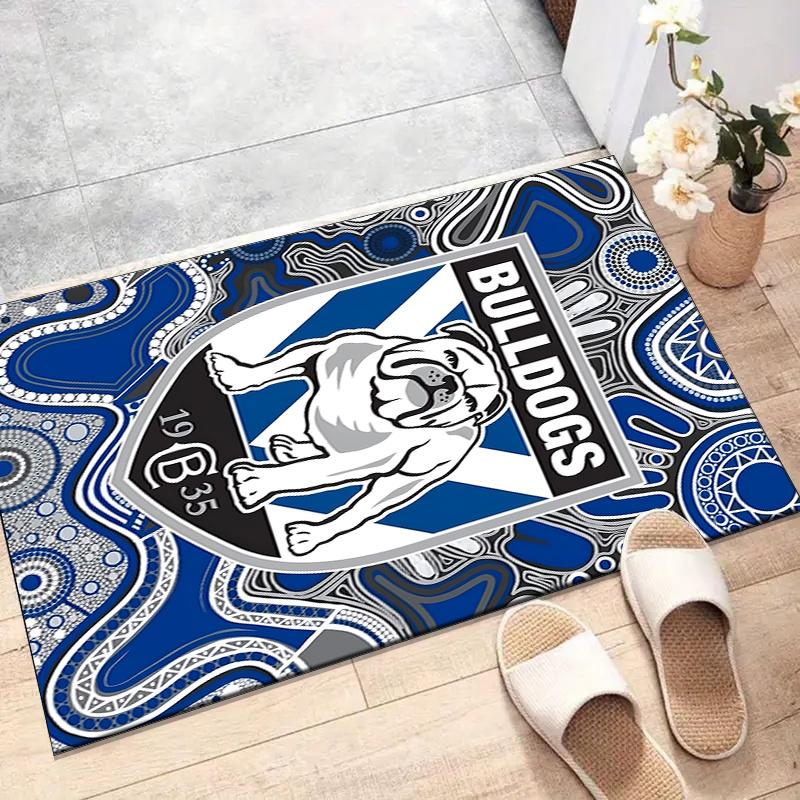 Western Bulldogs Polyester Carpet, Soft Indoor Mat for Office Chair, Living Room, Computer Desk - Decorative Home Office Rug Design