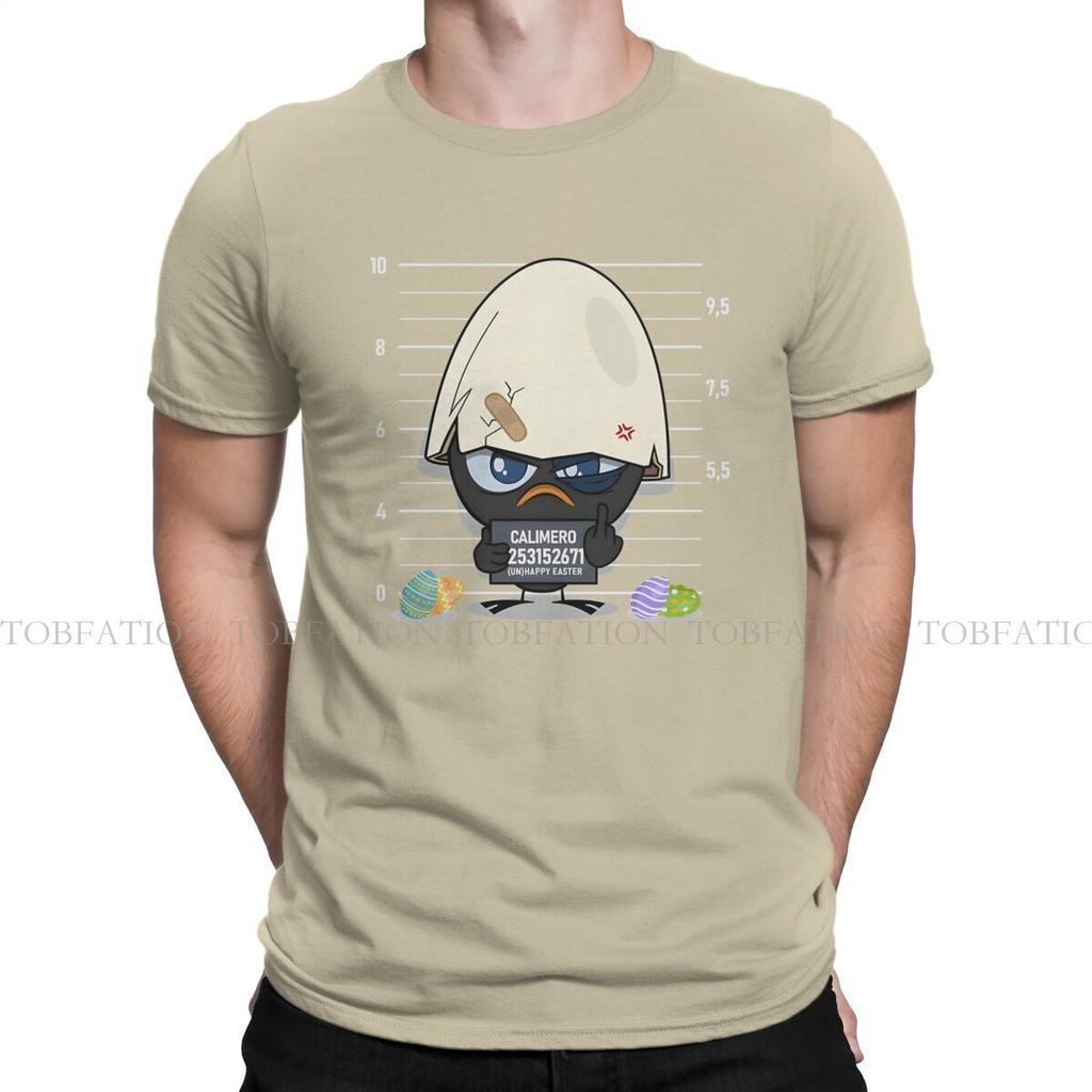 Criminal Mans TShirt Calimero Cartoon Animation O Neck Short Sleeve 100 Cotton T Shirt Funny Top Quality Birthday Gifts