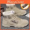 Plus Fashion Fleece Martin Mens Boots Hightop Warm Cotton Shoes Platform Snow Boots
