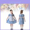 Elegant Blue Alice Princess Dress For Girls With Accessories Perfect For Halloween Cosplay