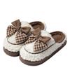 Women's Bowknot Plush Cotton Winter Slippers - Cute, Warm, Thick-Soled Indoor Footwear