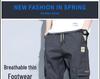 Men's Summer Lightweight Harem Cargo Pants - Loose, Trendy, Versatile Cuffed Casual Sportswear.