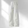 Casual pants, straight pants, men's versatile casual pants, men's solid color overalls, loose casual pants, men