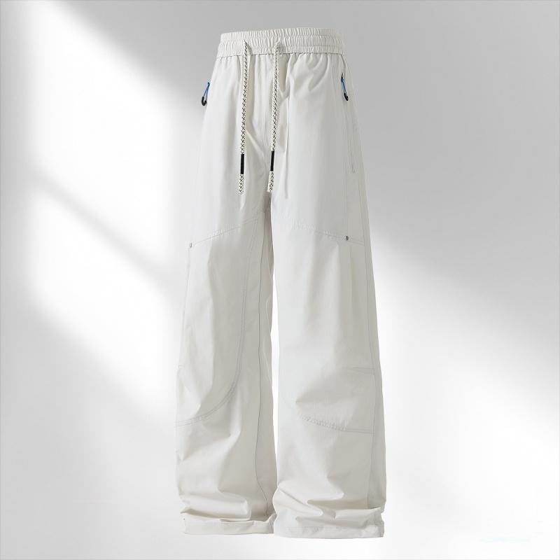 Casual pants, straight pants, men's versatile casual pants, men's solid color overalls, loose casual pants, men