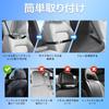 Car Seatback Organizer with Folding Tablet and Waterproof Backseat Storage Gray 600D Oxford Fabric Table, Holder, Pocket, (2 Black)