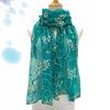 Lace Scarf Women Lightweight Hijab Elegant 2024 Print Silk Neckerchief Shawl Wraps Headband Handle Hair Accessories Bandana