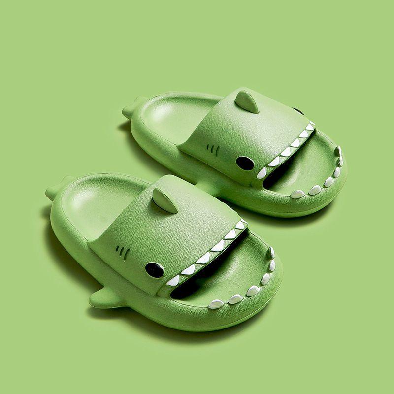 Cute Toddler Cartoon Sharks Non-slip Slippers For Boys And Girls Soft Breathable Eva Sandals