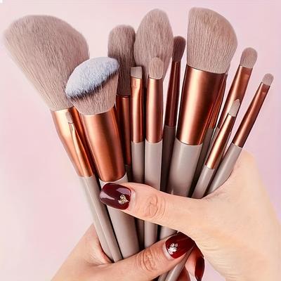 13 ks měkkých štětců na make-up, pro míchání make-upu, aplikaci očních stínů, kosmetické nástroje Kabuki Blending