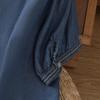 Women's Tencel Denim Drape Short Sleeve Shirt - Retro Style 2025