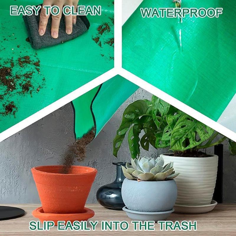 Plant Regeneration Mat Waterproof Transplant Mat Portable Square Foldable And Easy To Clean Succulent Transplant Mat