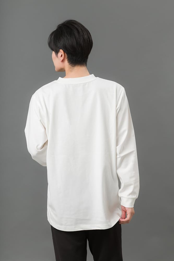 MIKASA Long Sleeve T-Shirt, Off-White, XL (Unisex) 2601-OWXL