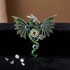 Dragon Mechanical Brooch With Zinc Alloy Material For Gothic Fashion And Giftgiving