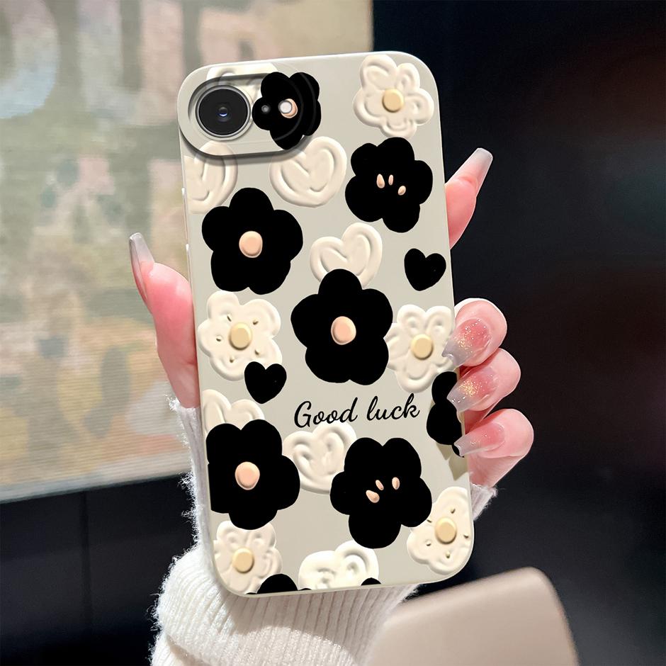 For iPhone17 17E 17Air 17Pro 17ProMax Case Pink Rose Rainbow Trendy Antifouling Bumper For iPhone17E iPhone 17 Pro Max Air Capa