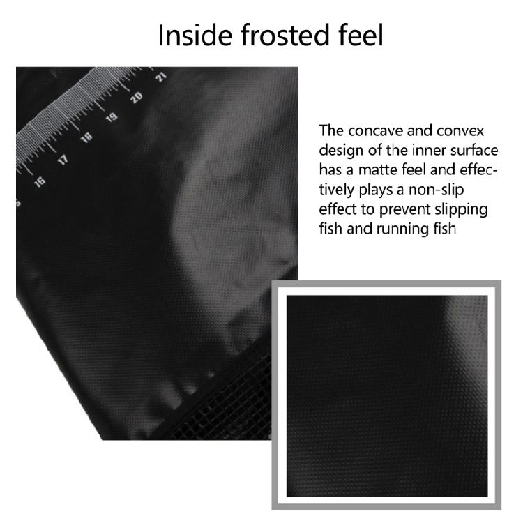 Fish Weigh In Bag for Fishing Heavy Duty Fish Transport Bag Fish Weigh Slings Bag Meshes Fish Transport Bag with Ruler