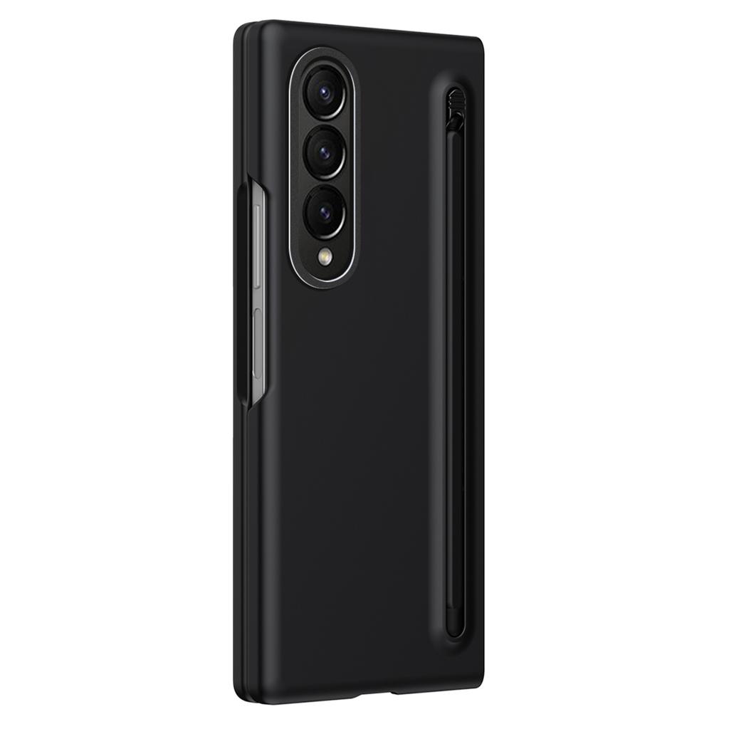 For Samsung Galaxy Z Fold4 5G Case Hard PC Phone Cover with Tempered Glass Film and Stylus