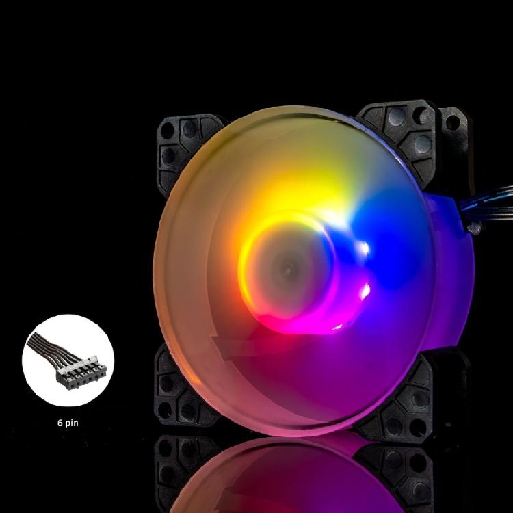 PC Computer Chassis Cooling Fan Low Noise Energy ARGB 5V 3Pin For PC Gaming Console Cooling Fan Heat Dissipation