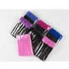 50pcs Eyelash Brush Set Disposable Mini Spiral Flexible Makeup Eyelash Brush for Extension Pink Wand Black Brush Head