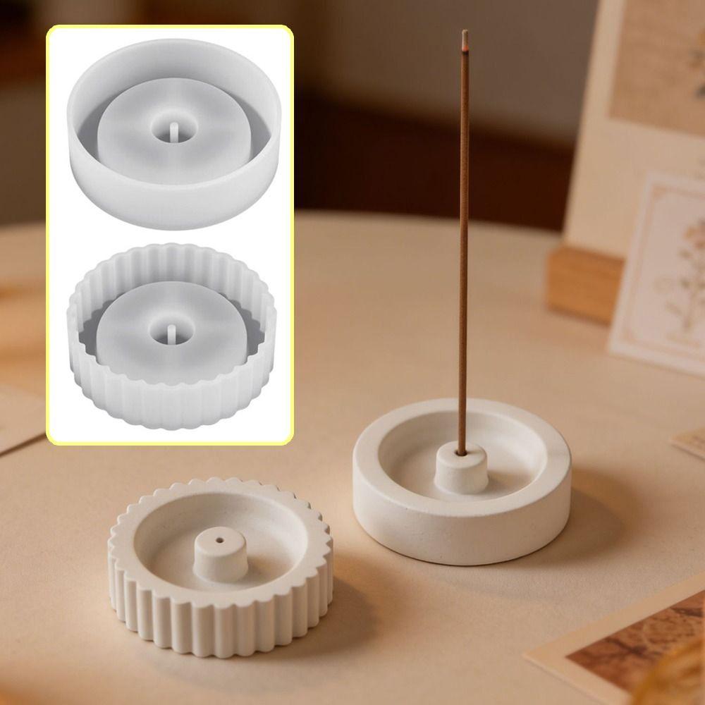 2Pcs Handmade Incense Stick Holder Mold Creative Incense Burner Mold  for Beginners