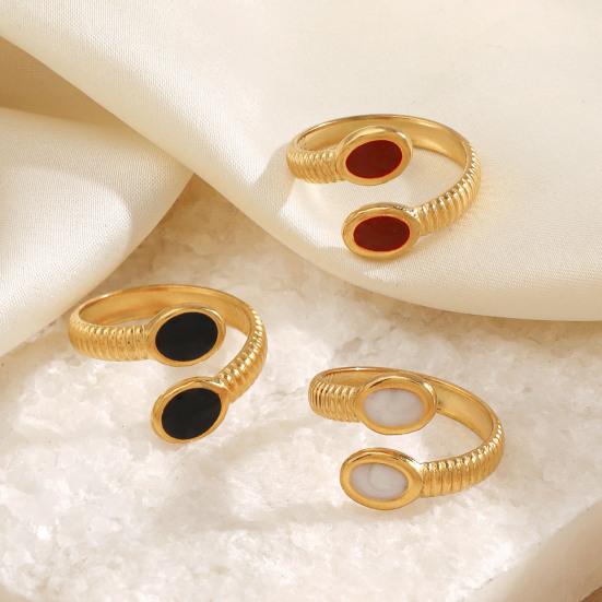 Open Ring Wide-Faced Vintage Index Finger Ring Distressed Texture Retro Style Stainless Steel Texture Stacking Finger Band Jewelry Gift