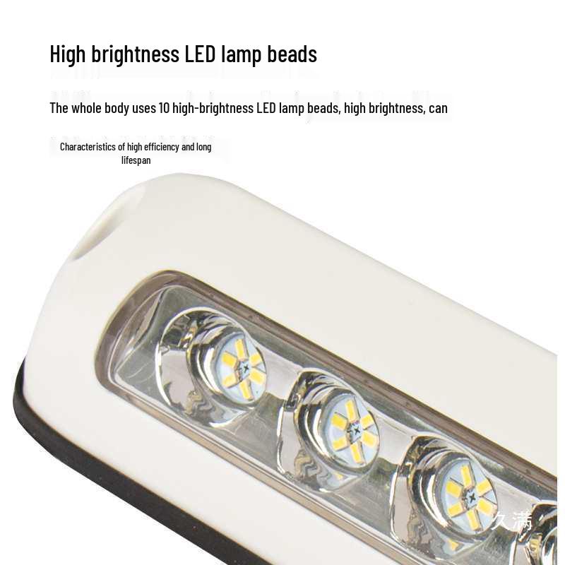 Versatile RV Outdoor LED Porch and Awning Lamp, Wide Beam, 12V/24V