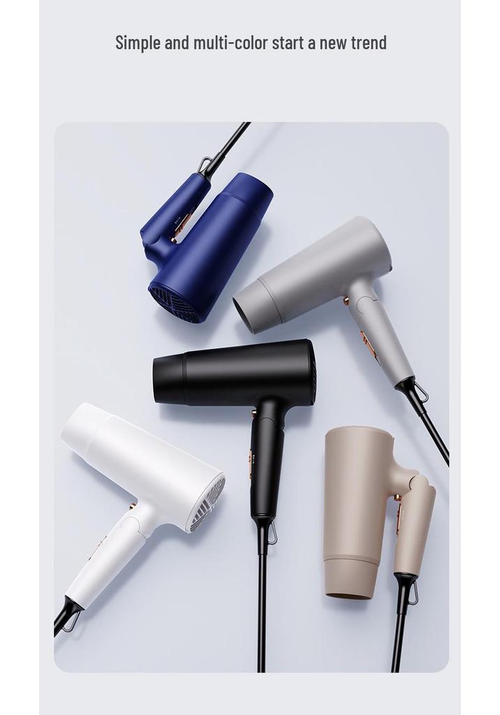 Compact Foldable Hair Dryer 110V for Home, Hotel, Dormitory, and Student Use
