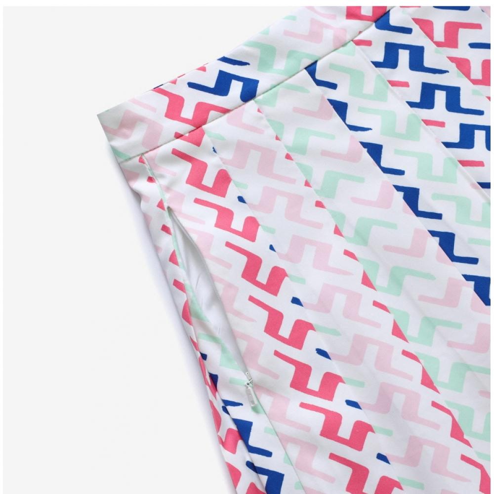 Jay Lindberg Gwsd08452 S190 Adina Print Pleated Tennis Golf Women Skirt