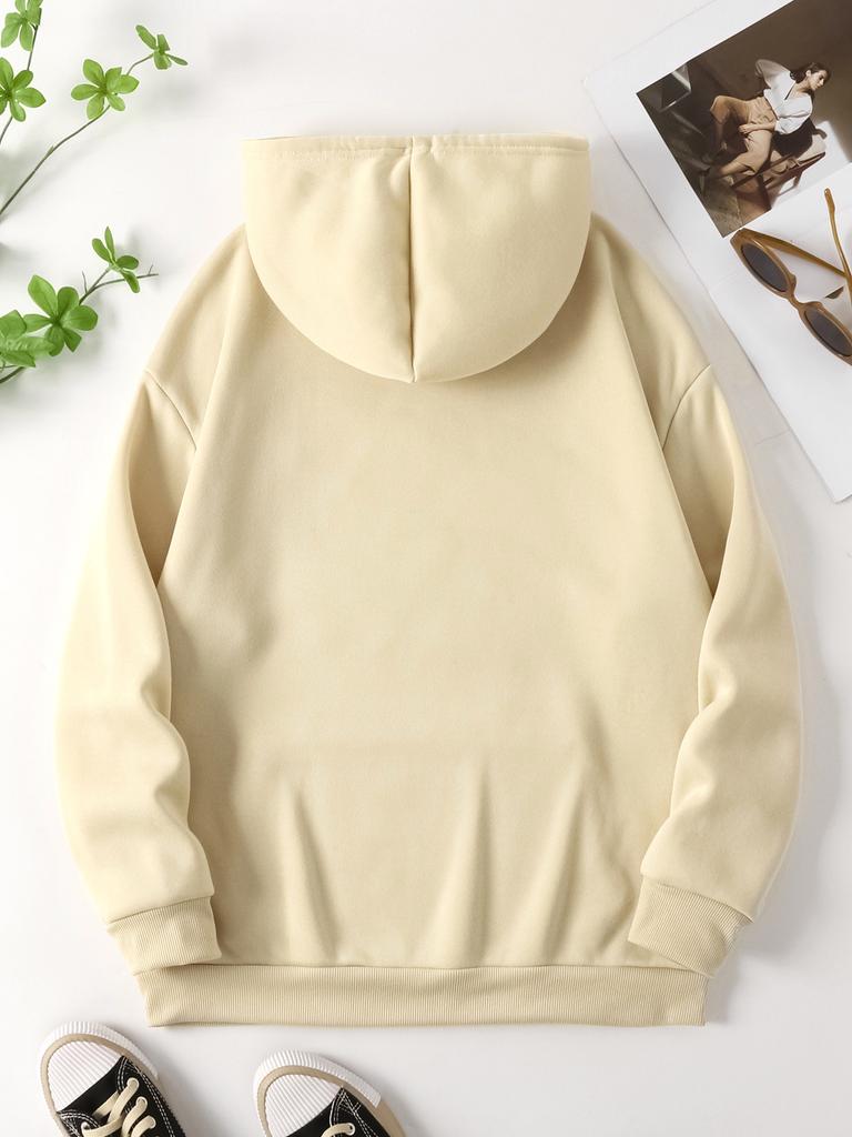 Retro Five Pointed Star Pattern Print 2025 Autumn Winter Women's Hoodie Round Neck Long Sleeved Casual Women's Clothing