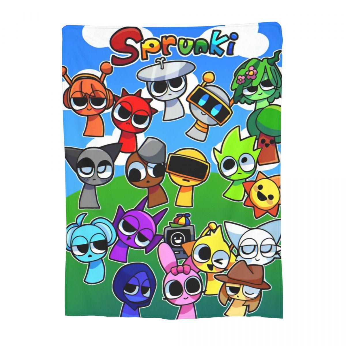 

Одеяло Sprunki Супермягкие Уютные Пледы для Дивана 50x60 Дюймов Несколько Размеров Покрывало 30x40in