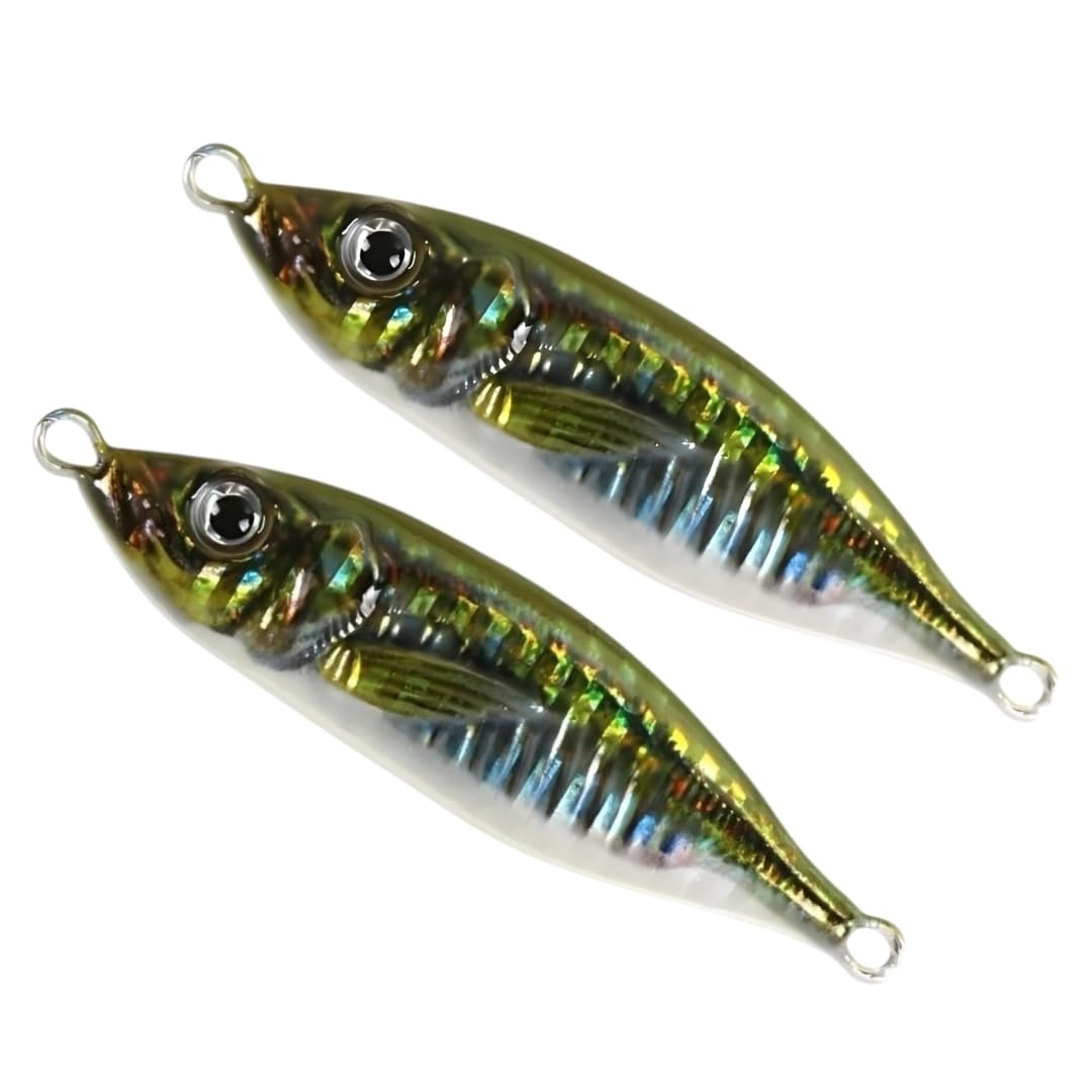 UKIKA Metal Jig 60g Set of 2 Small Ajirial Luminous 60g