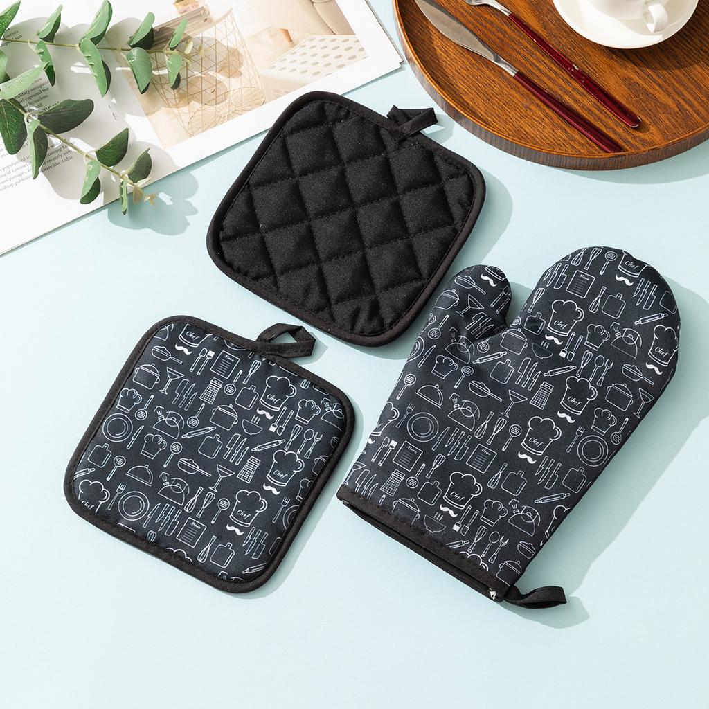 Zachowaj ciepło i bezpieczeństwo w kuchni dzięki 2-pakowi kreatywnych rękawic żaroodpornych - Odpowiednie do mikrofalówki, piekarnika i zmywarki - Utrzymuj ciepło dłoni