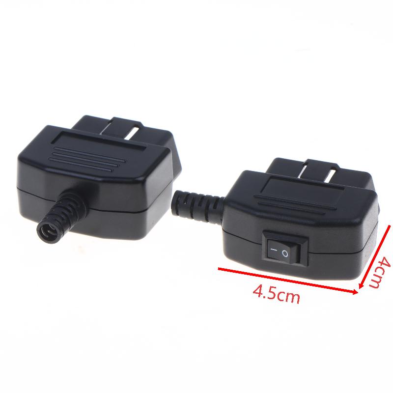 Cavo Adattatore Connettore Maschio a 16 Pin OBD2 con Interruttore On/Off Guscio Resistente per Attrezzature Elettroniche Auto Riparazione Fai da Te