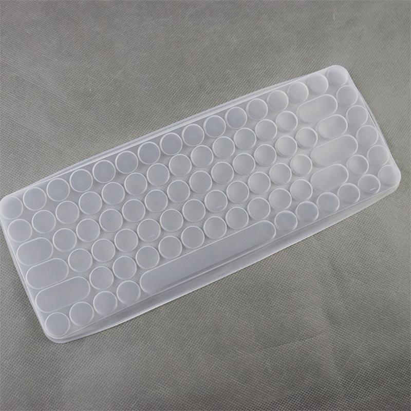 Keyboard Cover for Bluetooth-compatible Wireless Keyboard Silicone Keyboard Protectors Skin Ergonomic Keyboard Protective
