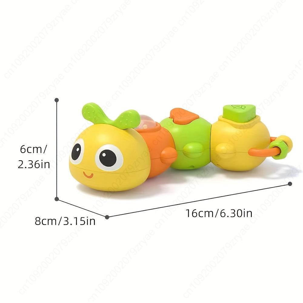 Caterpillar Twist Toy Vibrations & Ringing Sound Baby Hand Fine Motor Training -  for Clapping Toys, Ideal Halloween, Christmas