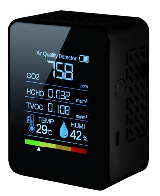 Global Japan CO2 Concentration Meter Carbon Dioxide Meter Black (Kirei-san) (TVOC Method)