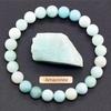 SHINE/TK 8mm Apatite & Sunstone Beaded Bracelet with Agate Crystal and Raw Stones